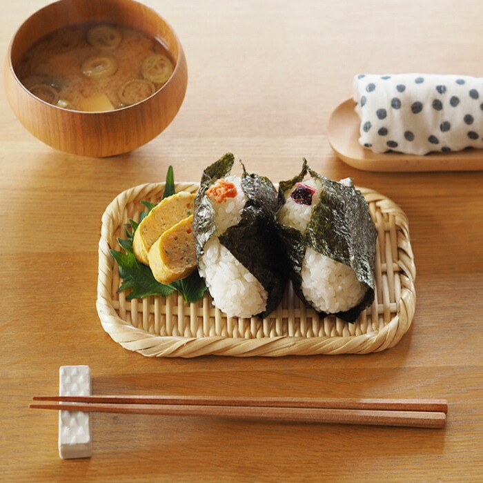 かごや　特選　角盆ざる　12×18cm