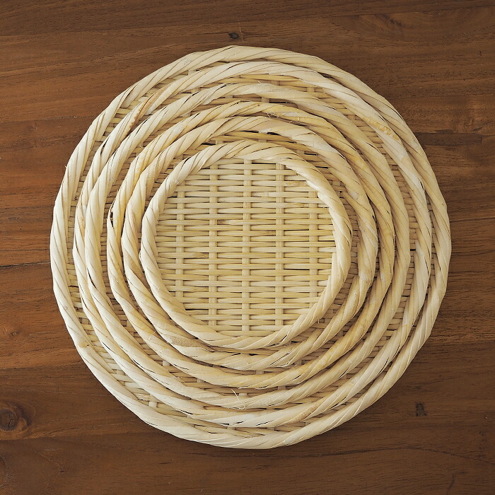 かごや　特選　丸盆ざる　21cm