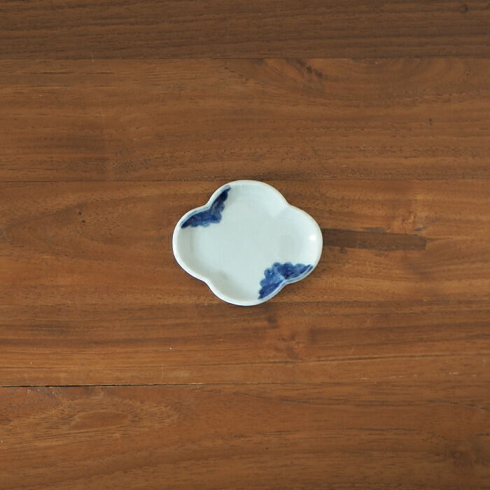 日下華子　色絵　くも　もっこ豆皿