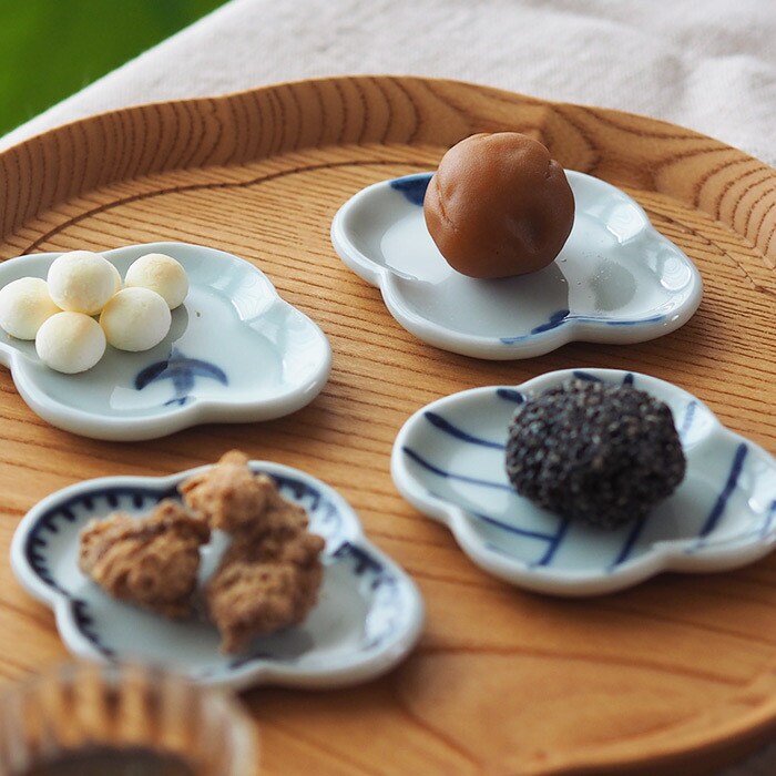 日下華子　色絵　くも　もっこ豆皿