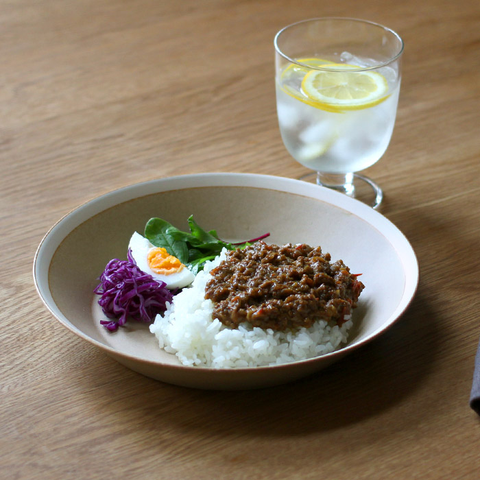 yumiko　iihoshi　porcelain　×　木村硝子店　dishes　230　plate　sand beige matte　/　ディシィーズ　サンドベージュ　マット