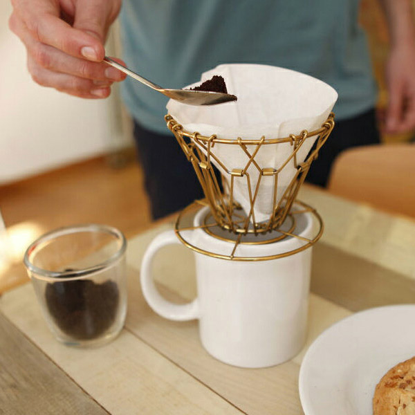 キッカーランド　ブラス　コラプシブルコーヒードリッパー　/　KIKKERLAND