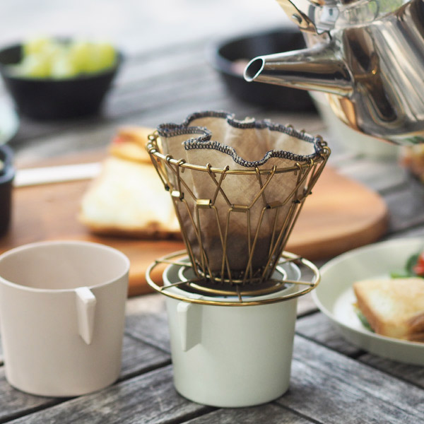 キッカーランド　ブラス　コラプシブルコーヒードリッパー　/　KIKKERLAND