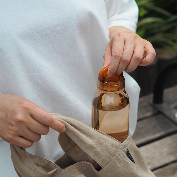 キントー　ウォーターボトル　300ml　アンバー　/　KINTO