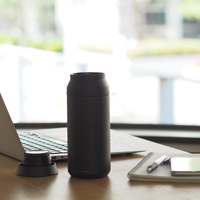キントー　トラベルタンブラー　350ml　ブラック　/　KINTO