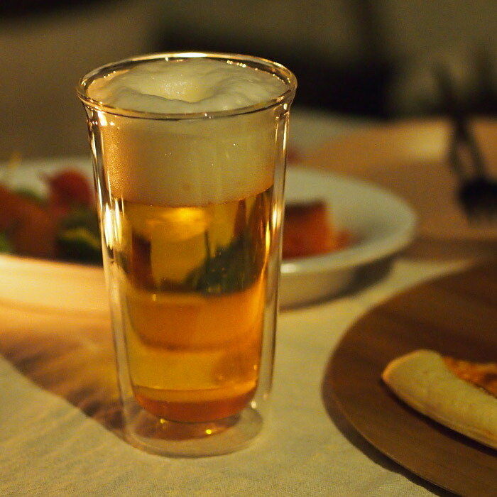 キントー　CAST　ダブルウォール　ビアグラス