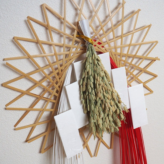 【今季販売終了25/01】公長齋小菅　輪弧水引リースS　ナチュラル