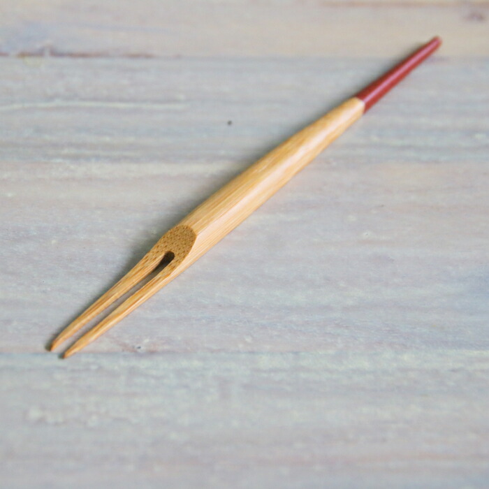 公長斎小菅　白鷺フォークセット　レッド