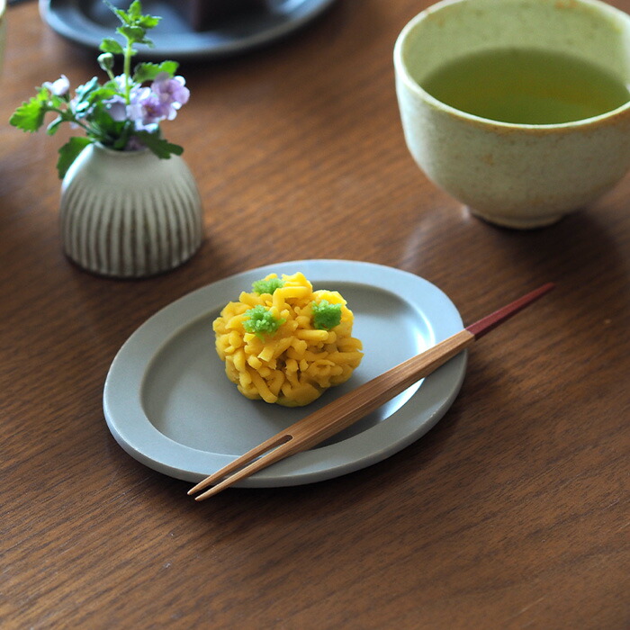 公長斎小菅　白鷺フォークセット　レッド