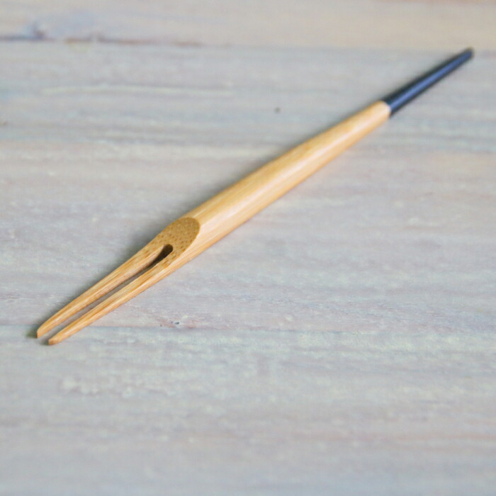 公長斎小菅　白鷺フォークセット　ブラック