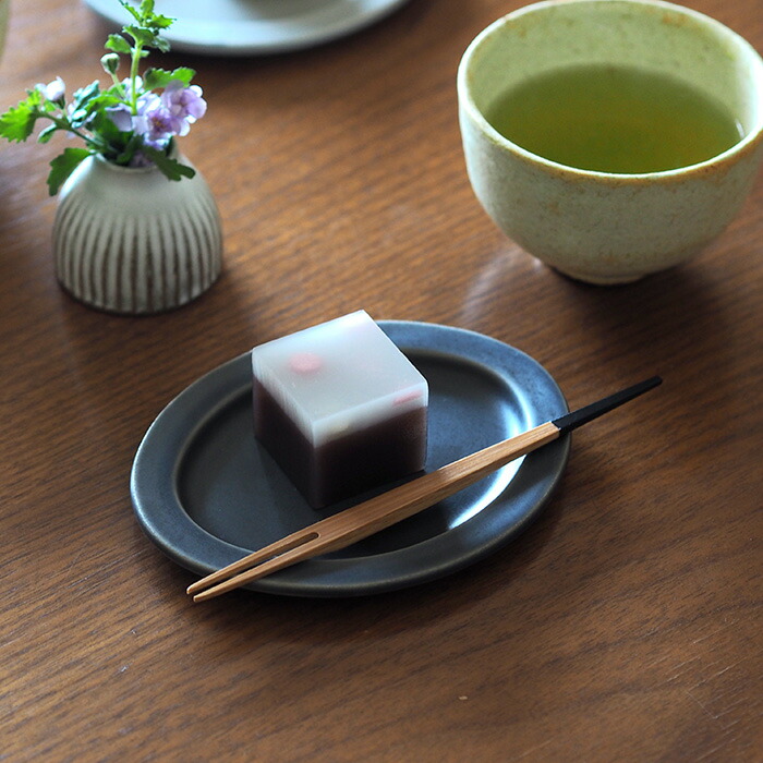 公長斎小菅　白鷺フォークセット　ブラック