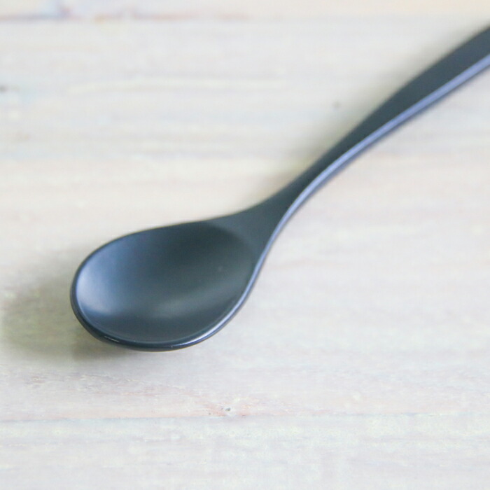公長齋小菅　茶碗蒸しスプーン　黒　※