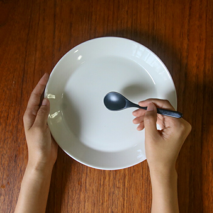 公長齋小菅　茶碗蒸しスプーン　黒　※