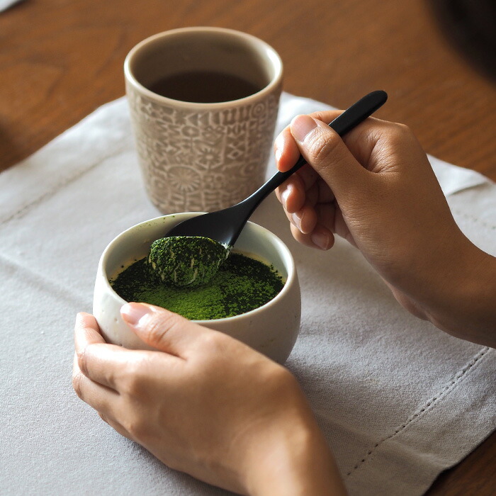 公長齋小菅　茶碗蒸しスプーン　黒　※