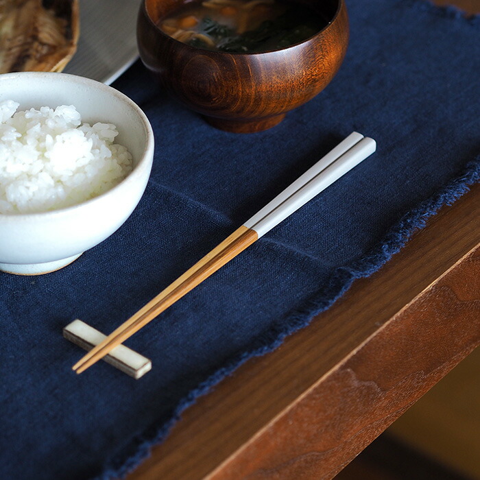 公長齋小菅　うるう箸　ライトグレー　23cm　※