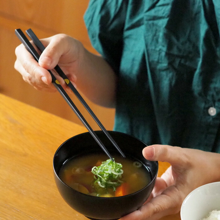 公長齋小菅　円窓箸　ブラック