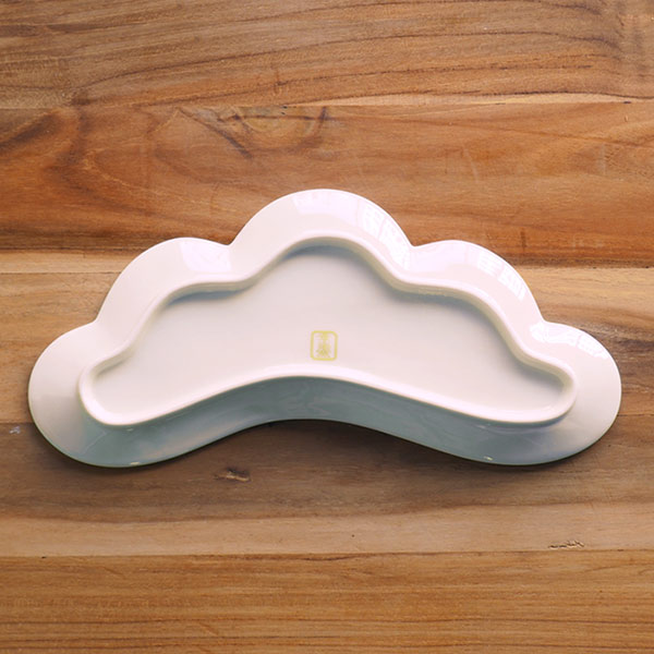 幸楽窯　錦　銀　松葉形　前菜皿