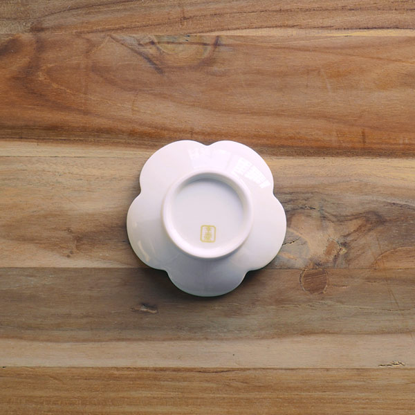 幸楽窯　錦　銀彩　捻り梅形　小皿