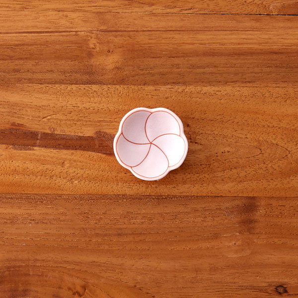 ■幸楽窯　紅梅　箸置きギフト3個セット