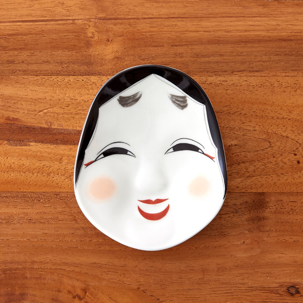 幸楽窯　錦　おふくさん　小銘々皿