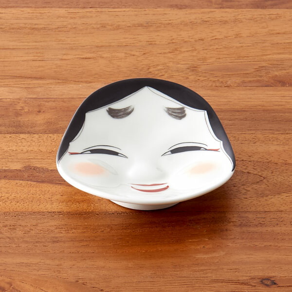 幸楽窯　錦　おふくさん　小銘々皿