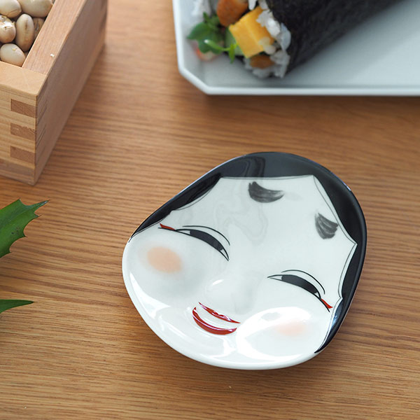 幸楽窯　錦　おふくさん　小銘々皿