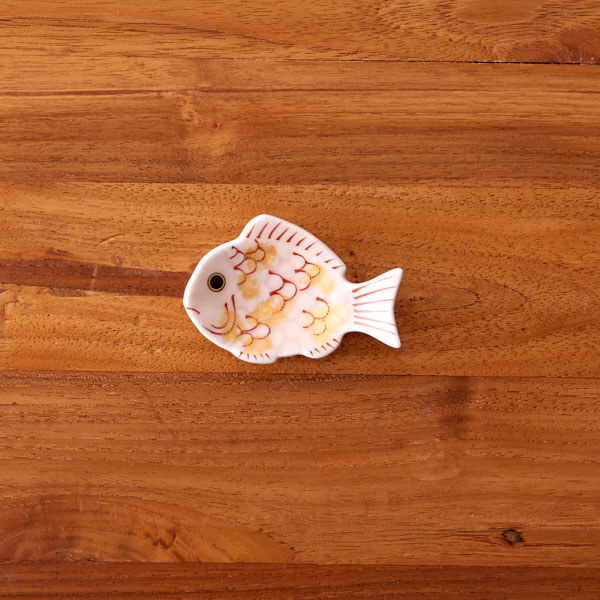 ■幸楽窯　紅鯛　箸置きギフト3個セット