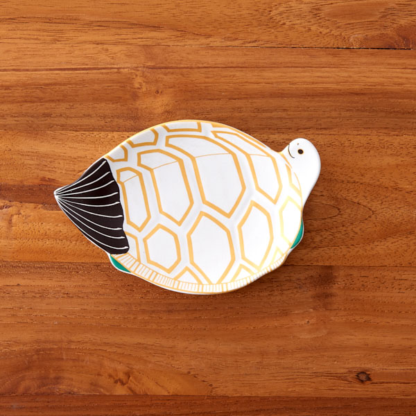 ■幸楽窯　亀　銘々皿ギフト箱入り