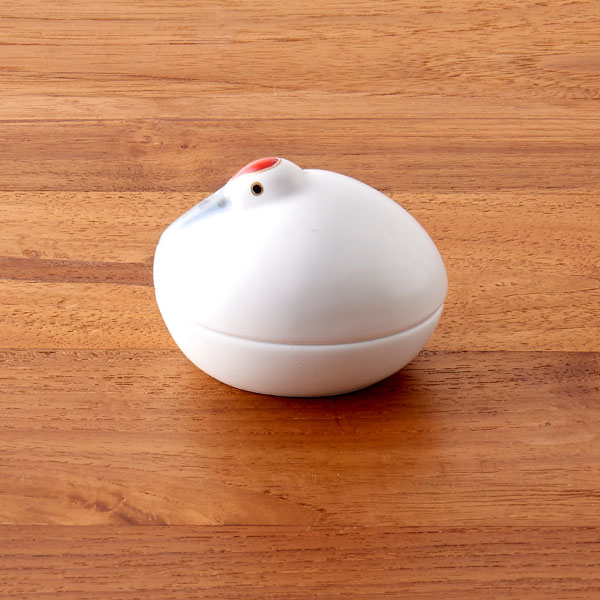 幸楽窯　錦　雪衣　鶴形　珍味入