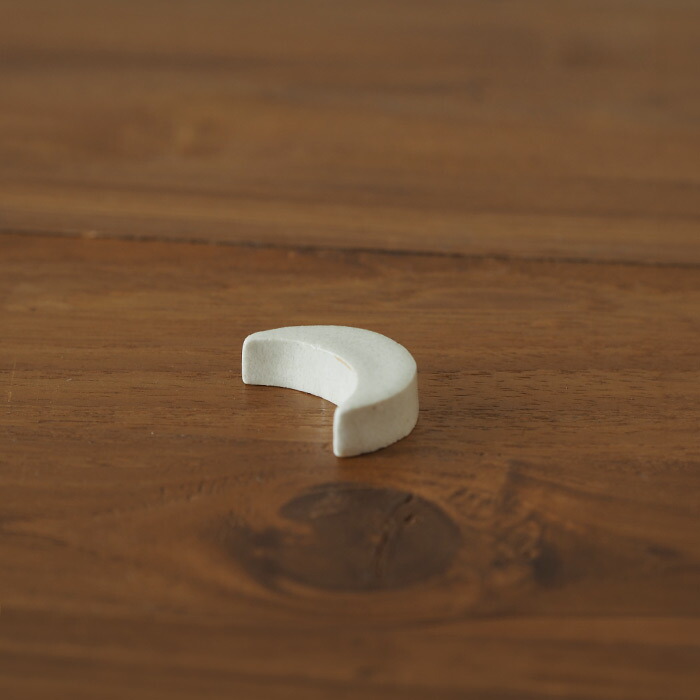 飯高幸作　箸置き　三日月型　ベーグル 　/　 kousha ceramic works