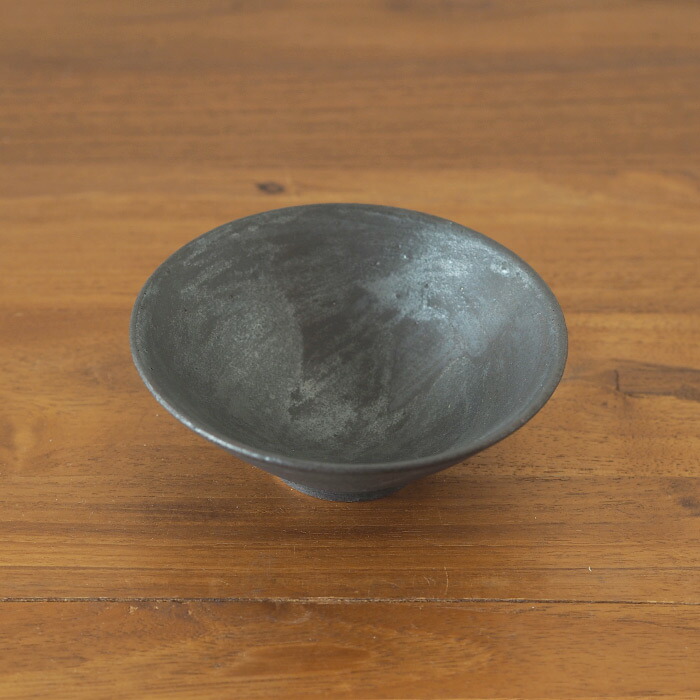 飯高幸作　小鉢　刷毛黒 　/　 kousha ceramic works