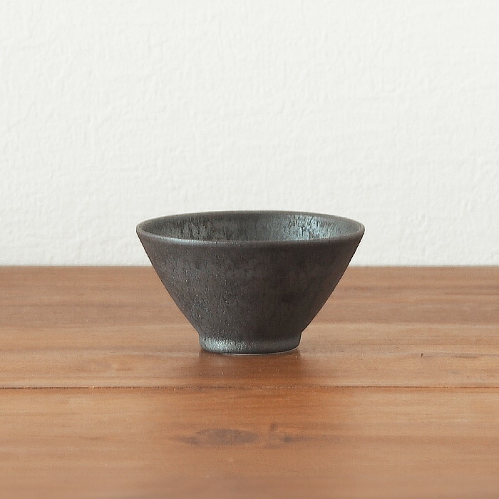 飯高幸作　飯碗　大　刷毛黒 　/　 kousha ceramic works
