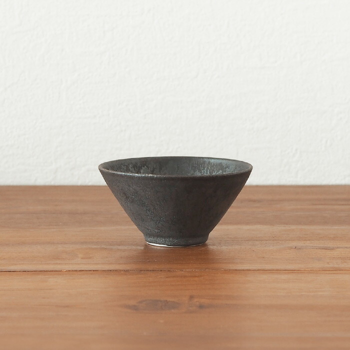飯高幸作　飯碗　小　刷毛黒 　/　 kousha ceramic works