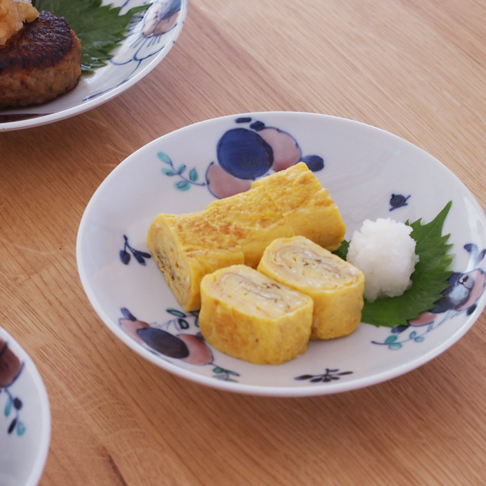 九谷青窯　高原真由美　色絵花束　6寸皿