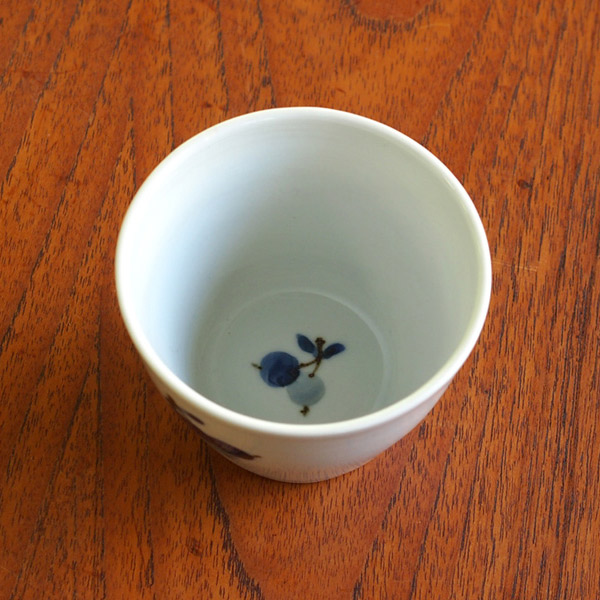 九谷青窯　高原真由美　呉須鉄果実　蕎麦猪口