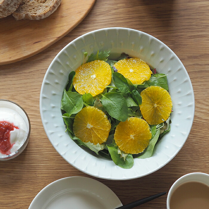 九谷青窯　高原真由美　白磁いっちん雫　7寸深皿