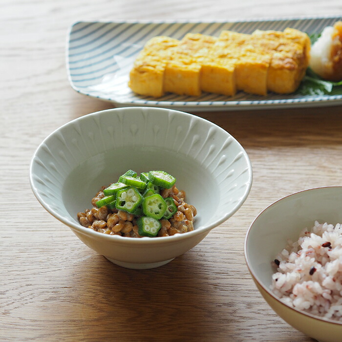 九谷青窯　高原真由美　白磁いっちん雫　4.5寸鉢