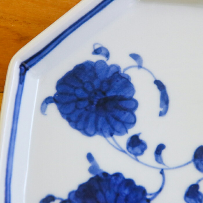 九谷青窯　高原真由美　濃菊　八角皿