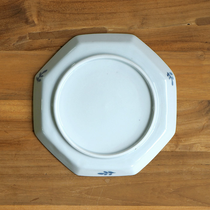 九谷青窯　高原真由美　色絵花冠　八角皿