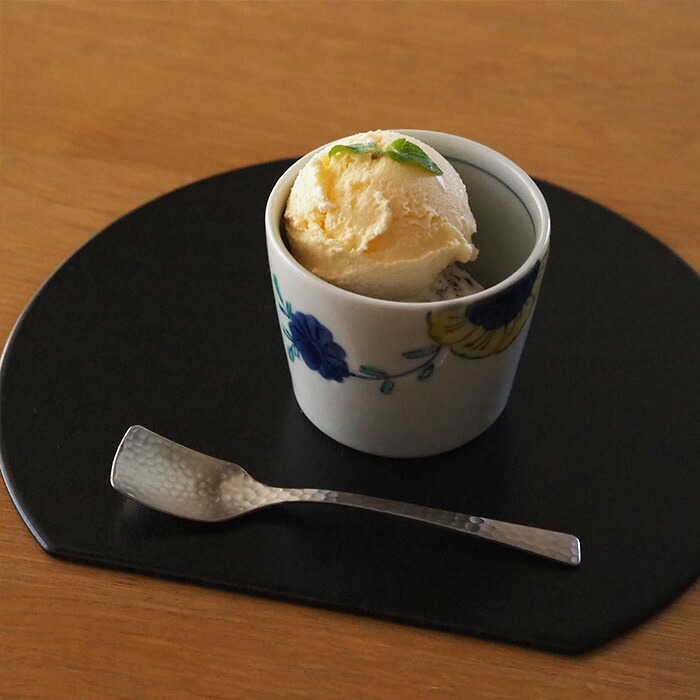 九谷青窯　高原真由美　色絵舞い花　蕎麦猪口