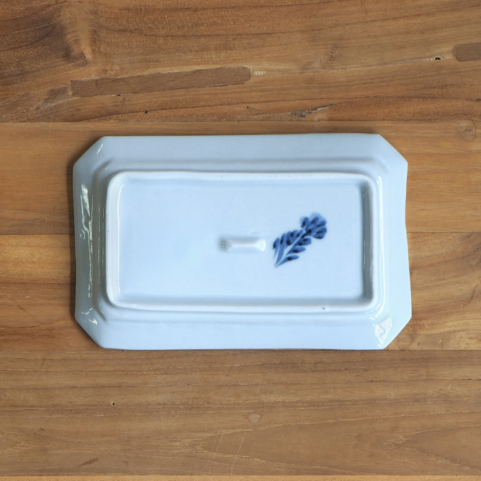 九谷青窯　横井佳乃　羽と鳥　隅切り長皿　※