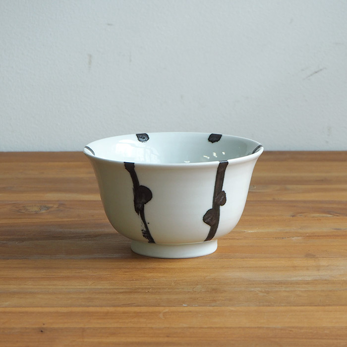 九谷青窯　横井佳乃　木賊に露　丼