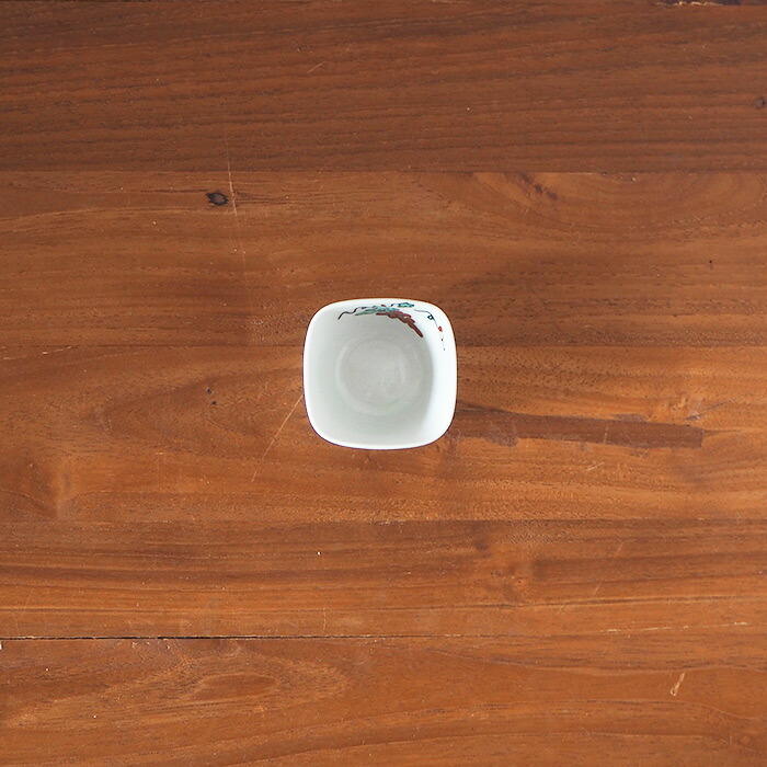 九谷青窯　横井佳乃　色絵スグリ　角小鉢