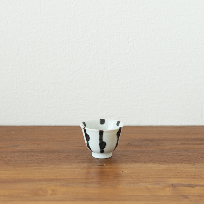 九谷青窯　横井佳乃　木賊に露　猪口