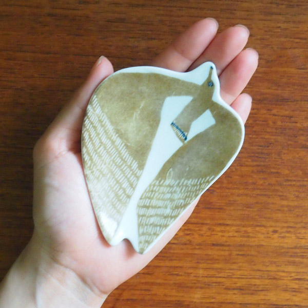 倉敷意匠　kata　kata　印判手豆皿　アホウドリ