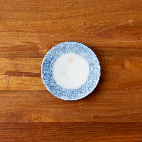 ココチ舎　インディゴ　丸皿　4寸
