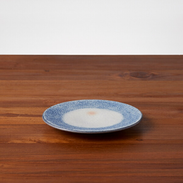 ココチ舎　インディゴ　丸皿　4寸