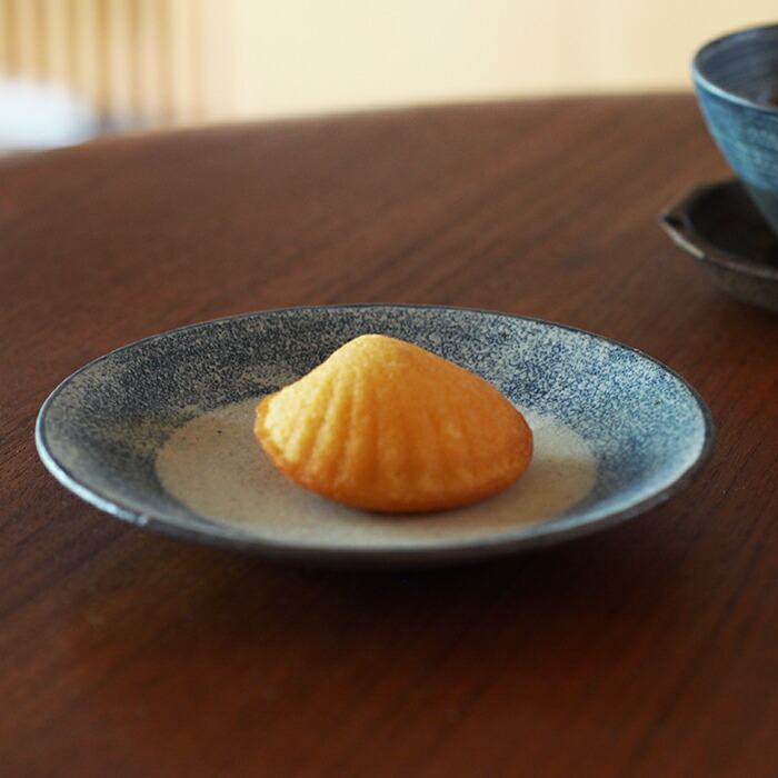 ココチ舎　インディゴ　丸皿　5寸