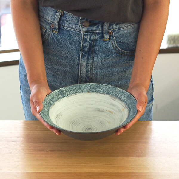 ココチ舎　インディゴ　リム鉢