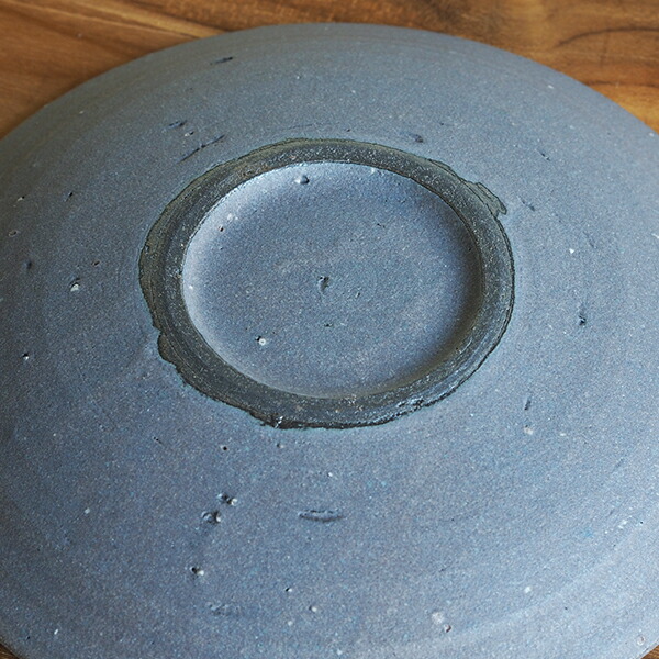 ココチ舎　インディゴ　丸皿　7寸